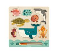 Panneaux De Pêche Magnétiques Océan, Puzzle Jeux De Développement, Planche En Bois