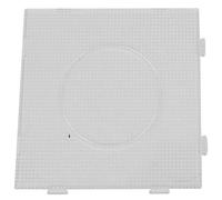 Panneaux de Perles de Fusible, Grands Panneaux Perforés Transparents de 2,6 Mm Panneaux Perforés en Plastique pour Perles D'artisanat pour Enfants(Carré L)