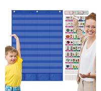 Panneaux de poches pour la salle de classe, matériel didactique imperméable pour l'enseignement, panneau singulier et pluriel avec poches | Pour une utilisation à l'école, à la maison, en salle de