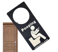 Panneaux de porte, panneaux de salle de bain employés, panneaux gratuits : retours de plus tard le panneau de porte occupé - Panneau amusant avec emploi sur la porte du sac