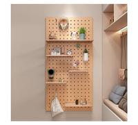 Panneaux de rangement muraux en panneau perforé - Kit d'affichage modulaire pour le rangement dans la chambre, le bureau et la salle de bain