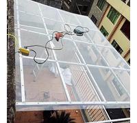 Panneaux de rechange transparents et imperméables en polycarbonate - Couverture de toit personnalisable de 1 x 4 m pour terrasse de jardin, protection extérieure durable avec vis