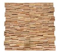 Panneaux de revêtement mural 3D 10 pcs 1,08 m² Bois de teck