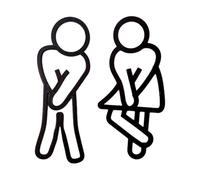 Panneaux de salle de bain - Décoration créative amusante et résistante à la décoloration - Décoration murale pour toilettes, intérieur et extérieur, couloir, hôtel, restaurant, célébration, réunion