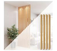 Panneaux de séparation de pièce - 4 à 6 pièces du sol au plafond - Cloisons murales polyvalentes pour décoration d'intérieur, solutions d'intérieur modernes - Marron