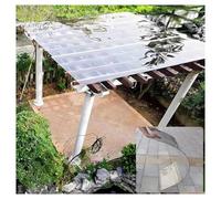 Panneaux de Serre en Polycarbonate, Plaques d'isolation Thermique Panneau de Toit Transparent pour Serres, Jardin, Voiture, Cabanes, Faciles Découper(0.6x10m/1.97x32.8ft)