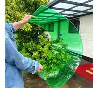 Panneaux de serre en polycarbonate transparent de 1 mm - Panneaux de toiture en plastique à haute transparence, traités anti-UV pour couvertures de serres, solariums(Green,3.3 x 29.5ft)