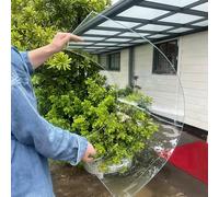 Panneaux de serre en polycarbonate transparent de 1 mm - Panneaux de toiture en plastique à haute transparence, traités anti-UV pour couvertures de serres, solariums(Transparent,4x 26.2ft)