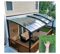 Panneaux de Serre Polycarbonate Panneaux de Serre Terrasse Extérieure Toiture Anti UV et Anti Pluie pour Bricolage, Toiture Remplacement Pergola, Abri Voiture(0.8x6m/2.62x19.68ft)