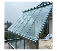 Panneaux de Serre Polycarbonate Panneaux de Serre Terrasse Extérieure Toiture Anti UV et Anti Pluie pour Bricolage, Toiture Remplacement Pergola, Abri Voiture(0.6x2m/1.97x6.56ft)