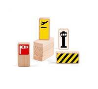Waytoplay Panneaux de signalisation en bois