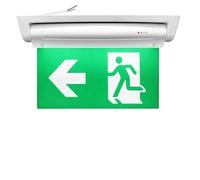 Panneaux de sortie de secours LED photoluminescents, éclairage de sécurité avec batterie 3h, 6 panneaux de sortie, longue durée lumineuse, signalisation issue de secours, chemin de fuite LED droite