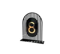 Panneaux de table Numéros Wedding Gold Arch Table Numbers Modern Party Event Decor Unique Acrylic 3D Mirror Signs(Color 5,Table 1-30)