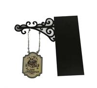 Panneaux de taverne en alliage à suspendre pour bibliothèque, bibliothèque et maison, décoration d'Halloween, accessoire de classification des amateurs de livres (C1)