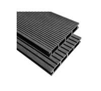 Panneaux de terrasse avec accessoires WPC 10 m² 2,2 m Gris