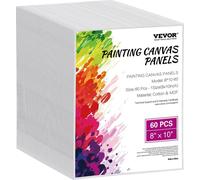 Panneaux de toile Toile 60 pcs. 203x254mm Toile de peintre Blanc Peinture à l'huile
