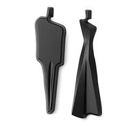 panneaux de toilettes, Panneaux de toilettes au look rétro, symbole, ensemble panneaux salle bain for hommes et femmes, for maison bureau, porte mur(Black)