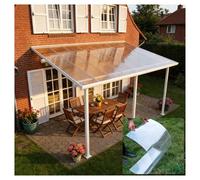 Panneaux de toit transparents de 1 mm d'épaisseur pour puits de toit, panneaux plats durables pour serres, abris d'abris auto et cabanes, faciles à couper (0,8 x 0,8 x 3 m)