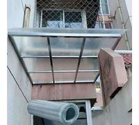 Panneaux de toit transparents en polycarbonate - Feuilles de fibre de verre pour serres - Plaques de revêtement imperméables - Facile à couper - Auvent pour balcon extérieur (1,2 m x 10 m)