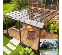 Panneaux de toit transparents imperméables de 2 mm - Feuilles durables pour serres, abris auto, terrasse et solutions de remplacement - Protection extérieure polyvalente