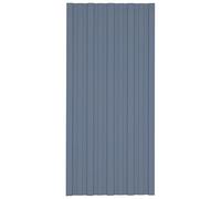 Panneaux de toiture 36 pcs Acier galvanisé Gris 100x45 cm