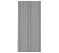 Panneaux de toiture 36 pcs Acier galvanisé Gris 100x45 cm,Matériaux de Construction,Toitures-317214
