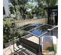 Panneaux de toiture de serre en polycarbonate transparent pour isolation extérieure, durable et résistant aux intempéries