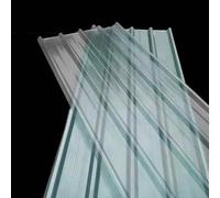 Panneaux de Toiture en Fibre de Verre Transparents,1/3/5/10/15 Pièces Tôle Ondulée de 2mm,Panneau de Toit de Hangar de Jardin,Résistance aux Chocs/Isolation Thermique (0.9x1.2m/35x47in,1 PCS)