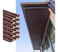 Panneaux de toiture en métal étanches et résistants pour grenier, balcon, terrasse, auvent, couverture d'avant-toit - Protection durable pour structures extérieures