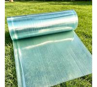 Panneaux de Toiture en Polycarbonate 120 x 950 cm Aux Intempéries Isolation Transparente Panneaux Flexible Résistante pour Horticulture, Jardinage, Agriculture, Auvent, 1.8mm