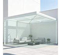 Panneaux de Toiture en Polycarbonate 150 x 1900 cm Aux Intempéries Plaque de Toiture Facile à Couper pour Serre Pergola Carport Terrasse et Protection Extérieure, 1mm