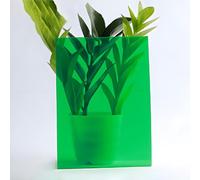 Panneaux de toiture en polycarbonate de 1,2 mm d'épaisseur, facile à couper et à installer, couverture verte pour extérieur, jardin, serres (1,22 m x 14 m)