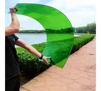 Panneaux de toiture en polycarbonate de 1 mm - Plaques en polycarbonate étanches, résistantes aux UV et anti-grêle, pour serres, pergolas, patios, toits d'abris(Green,3.3 x 26.2ft)