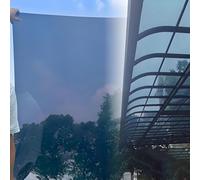 Panneaux de toiture en polycarbonate de 2 mm d'épaisseur, auvent facile à couper pour l'extérieur, idéal pour les jardins et les serres (0,65 m x 10 m)