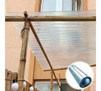 Panneaux de toiture en Polycarbonate de Remplacement pour serres, abris de Jardin, abris de Voiture, cabanes, chenils ou garages, 1,5 x 8 m