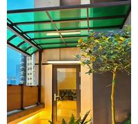 Panneaux de toiture en polycarbonate transparent, Polycarbonate Panel Roofing Sheets Multicolor Multiple Sizes(Green,122x500cm)