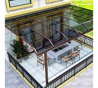 Panneaux de toiture en polycarbonate transparent, Polycarbonate Panel Roofing Sheets Multicolor Multiple Sizes(Brown,155x201cm)