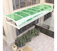 Panneaux de toiture en polycarbonate transparent, Tailles multiples multicolores 2mm de panneaux patio toit serre chaude polycarbonate(Green,183x798cm)