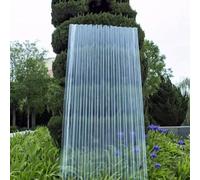 Panneaux de Toiture Transparente,Panneau Anti-Pluie Isolant,Feuille de Toit Sunshine de 1,2mm épaisseur,Plaque ondulées en FRP,Tôle de Revêtement,pour Hangar de Garage (0.9x1.4m/35x55in)