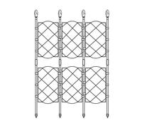 Panneaux de treillis de jardin en métal pour plantes grimpantes, cadre d'escalade pour vignes, roses et légumes