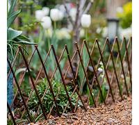 Panneaux de treillis de jardin extensibles pour plantes grimpantes, clôture en osier durable pour bordure et bordure de jardin extérieur