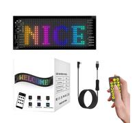 Panneaux de voiture LED pour fenêtre - Panneau d'affichage numérique flexible, contrôle par application sans fil, messages défilants animés lumineux, panneau haute visibilité | Enseigne publicitaire M