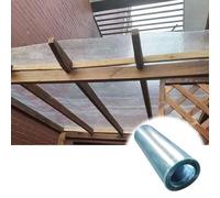 Panneaux d'éclairage naturel, la toiture de polycarbonate 0.8mm couvre le remplacement .5-1.5mx 2-20m hangar d'abri voiture d'auvent(WxL:1x10m)