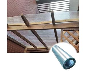 Panneaux d'éclairage naturel, la toiture de polycarbonate 0.8mm couvre le remplacement .5-1.5mx 2-20m hangar d'abri voiture d'auvent(WxL:0.5x20m)