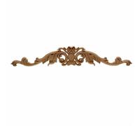 Panneaux décoratifs en bois sculpté Wood Carving Floral Appliques For Furniture Cabinet Wall Decoration Multiple Sizes(30x8cm)