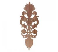Panneaux décoratifs en bois sculpté Wooden Furniture Onlays Relief Carving Landscape Flowers Multiple Sizes Pack Of 5(60x20cm)