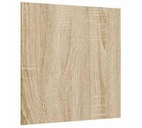 Panneaux décoratifs en bois - vidaXL - Chêne Sonoma - 30x30 cm - Lot de 12 - Intérieur et extérieur - Surface lisse