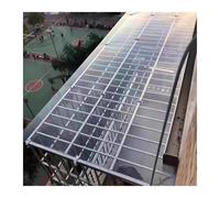 Panneaux D'endurance PC Plaque de Verre Acrylique Transparente 1mm Isolation Panneaux de Toiture Transparent pour Garage, Auvent, Personnalisable(1x8m/3.3x26.2ft)