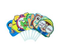 Panneaux d'enseignement en plastique pour aide à l'enseignement pédagogique avec pour les activités de groupe pour la pratique des langues, ressources immersives pour l'enseignement de l'anglais