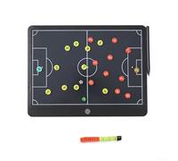 Panneaux d'entraînement électroniques LCD pour football avec autocollants magnétiques, panneaux de stratégie transparents en un clic pour entraînement de football, basket-ball, volley-ball, 35,5 x 23